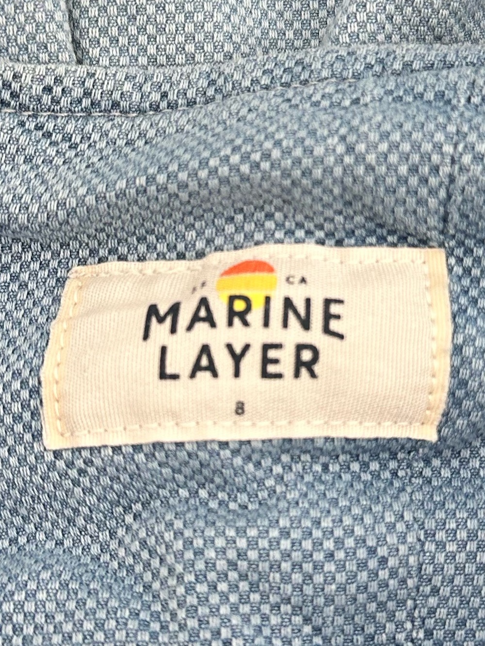 Marine Layer Tess Jumpsuit in Light Indigo Size 8 - Picture 7 of 10
